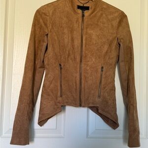 BCBGMaxAzria Brown Blazer Suede Jacket